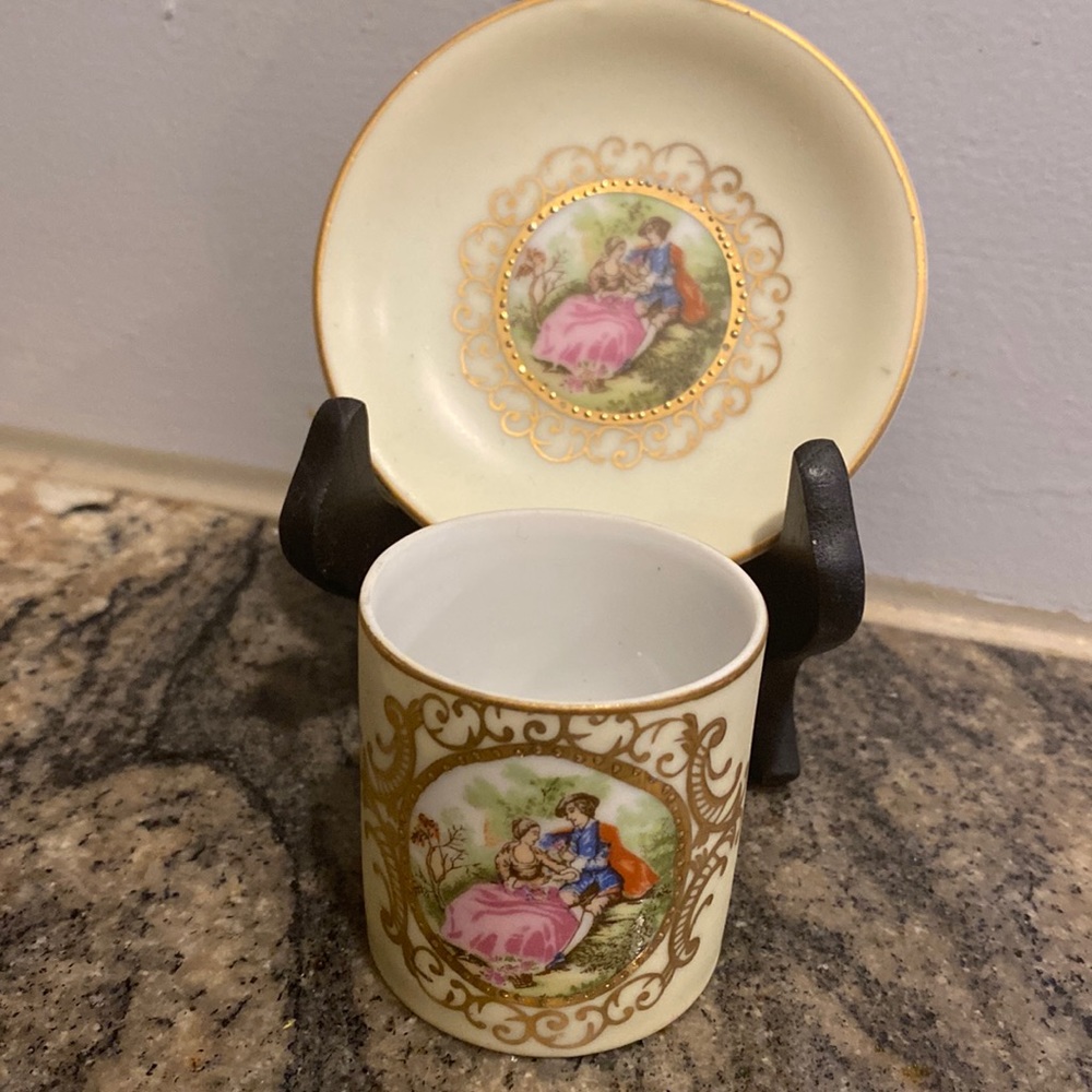 LEFTON CHINA Handpainted Cup and Saucer